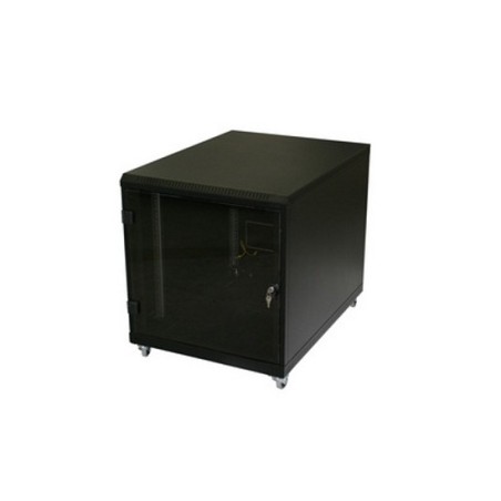 Kabinet 600x1000 12U 620 Triton črn na koleščkih samostoječi