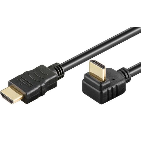 Podaljševalni kabel MicroConnect HDMI 2.0, 0,5m 270° kotni