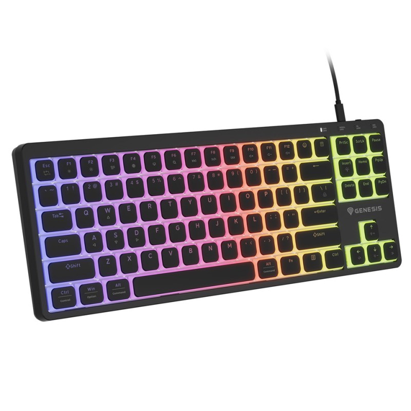 Tipkovnica Genesis Thor 430 TKL, RGB, Outemu Pink stikala, črna