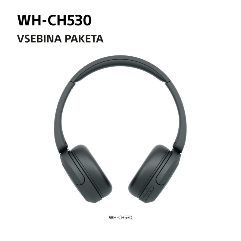 Slušalke Sony WH-CH530, črne