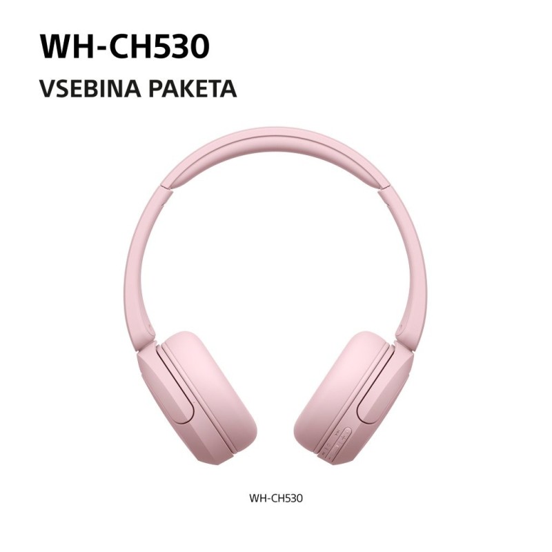 Slušalke Sony WH-CH530, roza