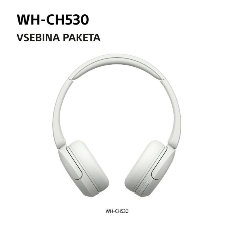 Slušalke Sony WH-CH530, bele