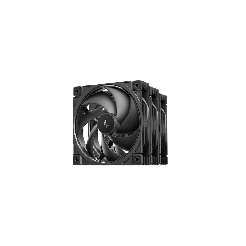Ventilator za ohišje DeepCool FD12 V2 3IN1 PWM, 120mm, 3 Pack, črn