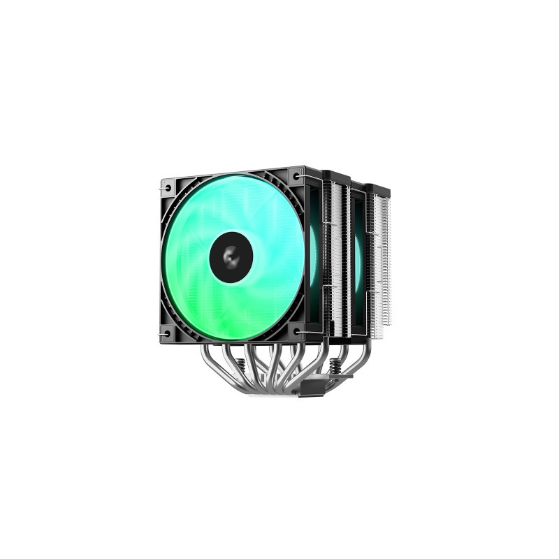 Hladilnik za procesor DeepCool AG620 G2 ARGB, 2x 120mm, črn