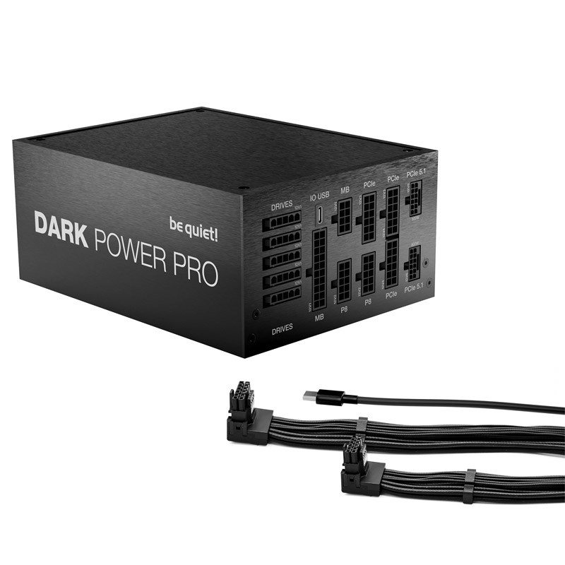 Napajalnik BE QUIET! DARK POWER PRO 14 IO, 1300W, 80 Plus Titanium, modularni