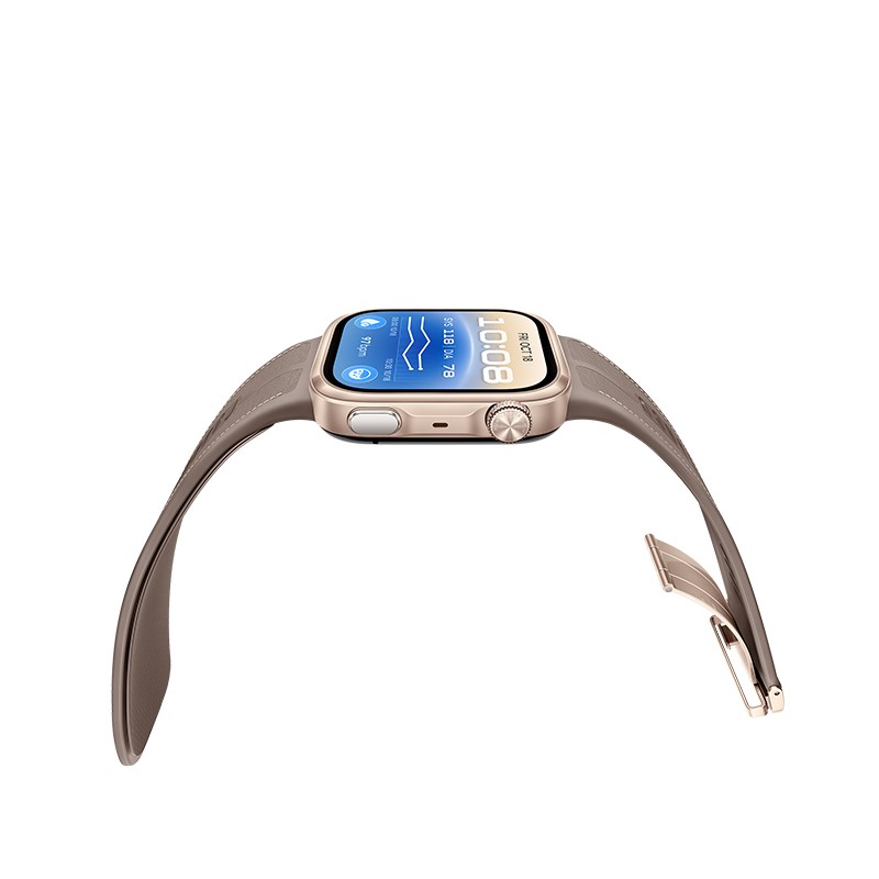 Pametna ura Huawei Watch D3, zlata (rjav pašček)