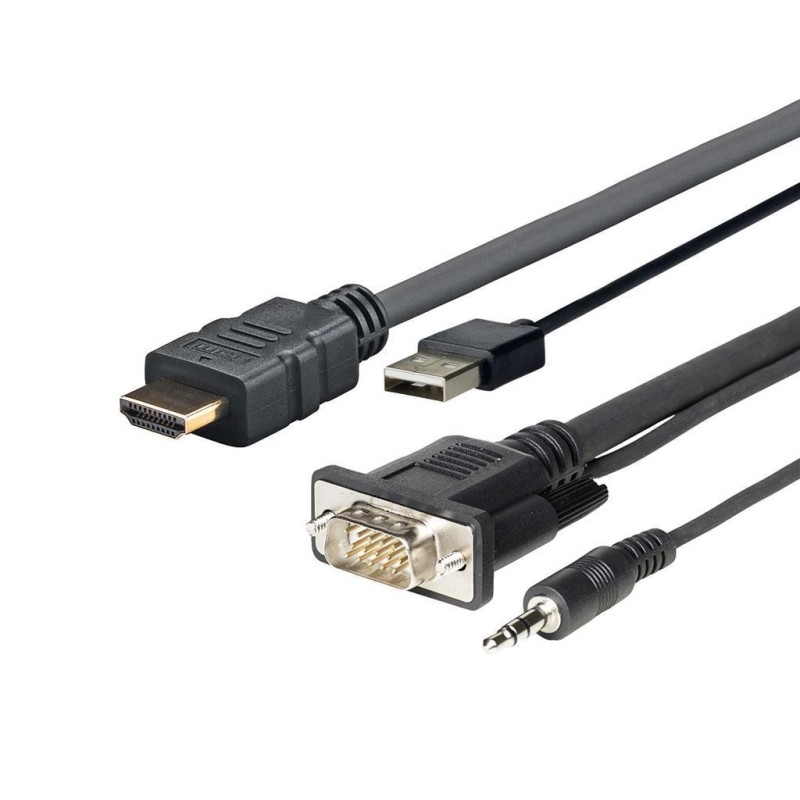 Kabel Vivolink Pro HDMI+USB na VGA+3,5mm