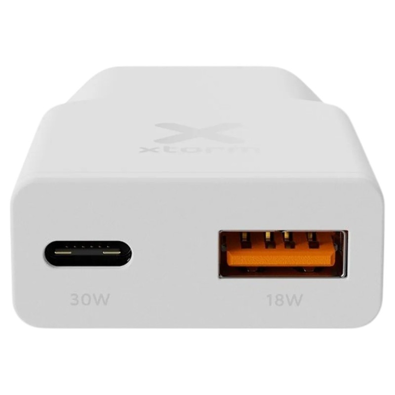 Polnilec Xtorm Go2 Slimline 33W, USB-C/A, bel