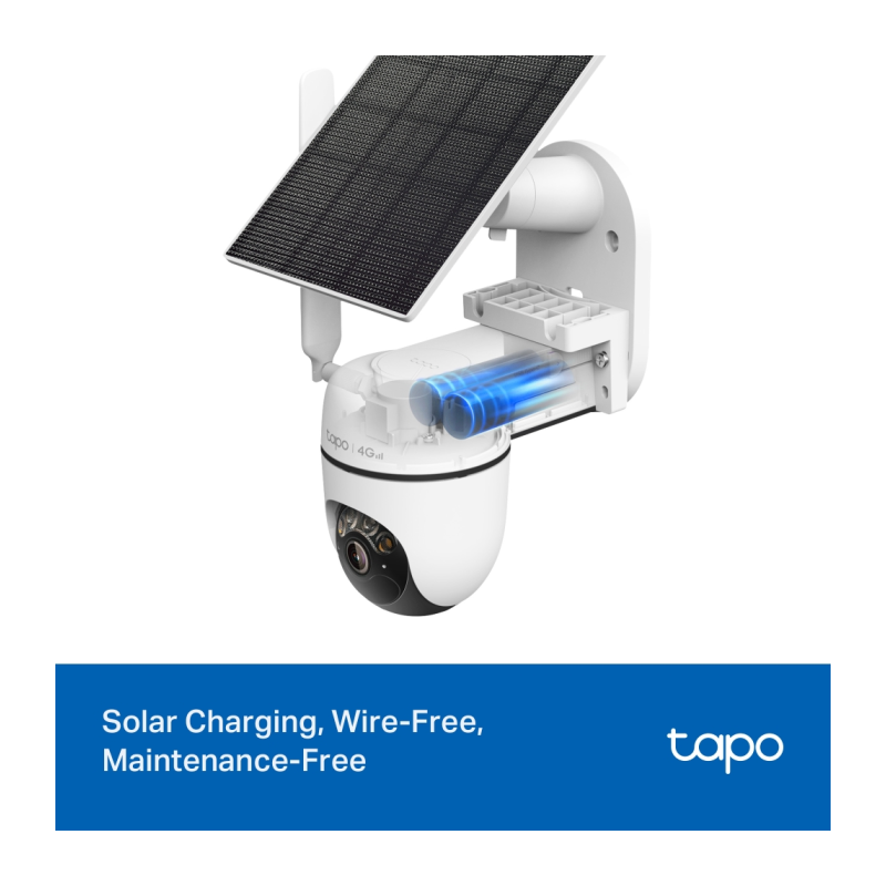 IP kamera TP-Link Tapo C615G KIT LTE, 3MP, zunanja, bela, s solarnim panelom
