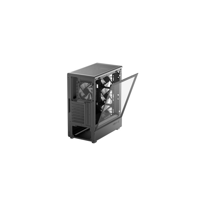 Ohišje DeepCool CC550 4F, ATX, Midi-Tower, ARGB, kaljeno steklo, črno