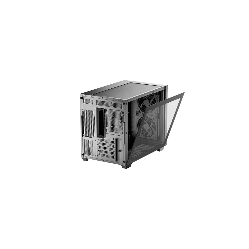 Ohišje DeepCool CG330 MESH 3F, micro-ATX, ARGB, kaljeno steklo, črno