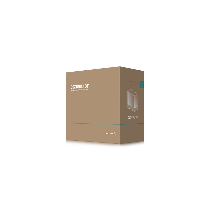 Ohišje DeepCool CG380U 3F, micro-ATX, ARGB, kaljeno steklo, črno