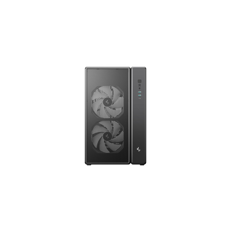 Ohišje DeepCool CG590 MESH 2F, ATX, Midi-Tower, kaljeno steklo, črno