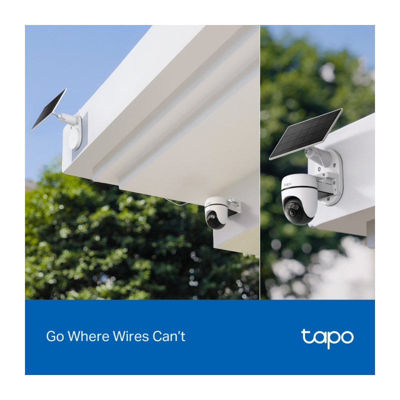 IP kamera TP-Link Tapo C630 KIT, 5MP, zunanja, bela, s solarnim panelom