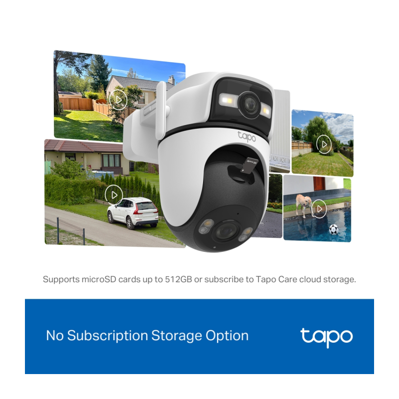 IP kamera TP-Link Tapo C545D Dual Lens, 3MP + 3MP, zunanja, bela
