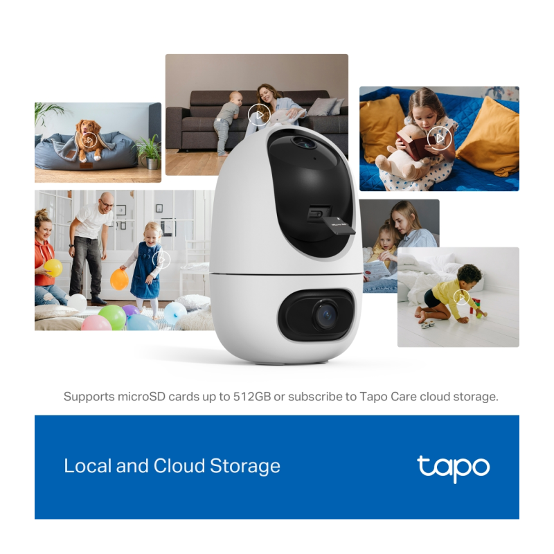 IP kamera TP-Link Tapo C245D Dual Lens, 3MP, notranja, bela