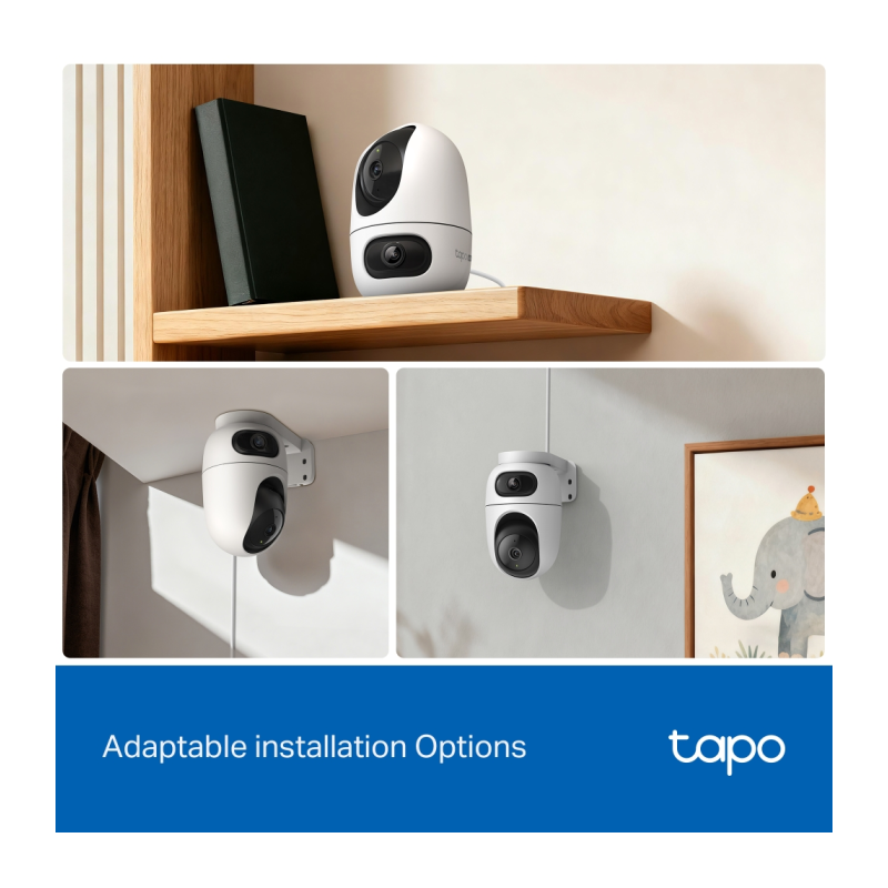 IP kamera TP-Link Tapo C245D Dual Lens, 3MP, notranja, bela