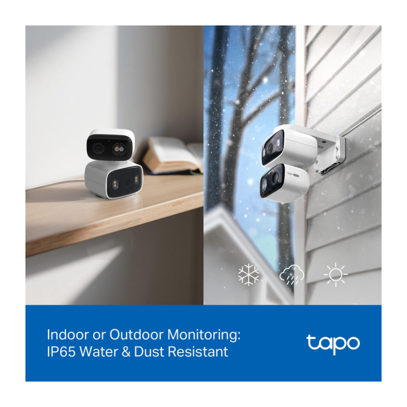IP kamera TP-Link Tapo C246D Dual Lens, 3MP, notranja/zunanja, bela