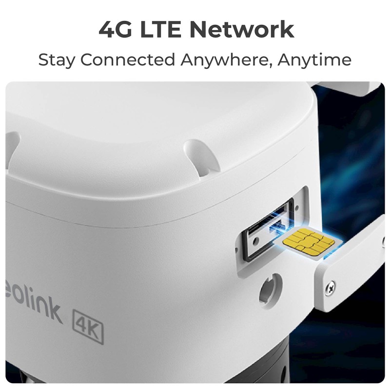 IP kamera Reolink TrackMix Series G770+SP2 4G LTE, 8MP, zunanja, bela