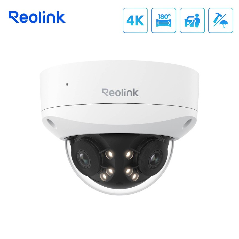 IP kamera Reolink Duo Series P737 PoE, 8MP, zunanja, bela