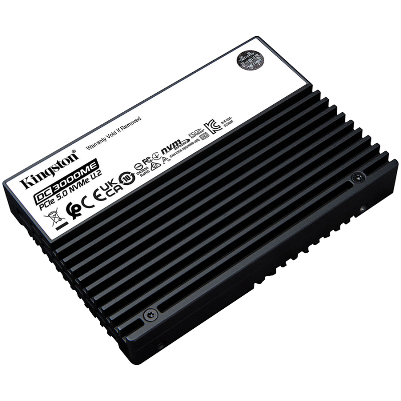 Trdi disk za strežnik 15,36TB U.2 NVMe Kingston DC3000ME Enterprise TCG Opal