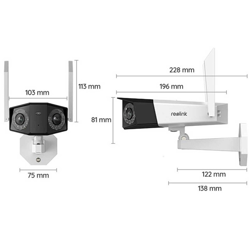 IP kamera Reolink Duo Series W750 Dual Lens, 16MP, zunanja, bela