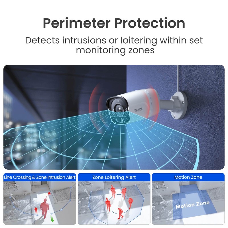 IP kamera Reolink RP-PCB8M PoE, 8MP 4K, zunanja, bela
