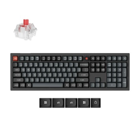 Tipkovnica Keychron V6 8K, RGB, Keychron Super rdeča stikala, UK, črna