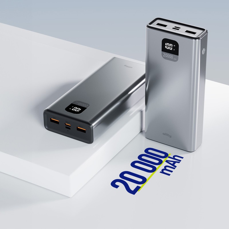 Prenosna baterija Powerbank Allity ATK 5v1, 20.000mAh, bel