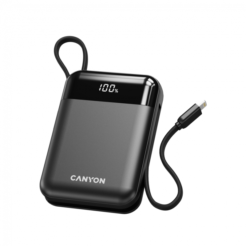 Prenosna baterija Powerbank Canyon OnPower 104, 10000mAh, črn