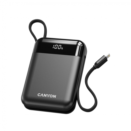 Prenosna baterija Powerbank Canyon OnPower 104, 10000mAh, črn