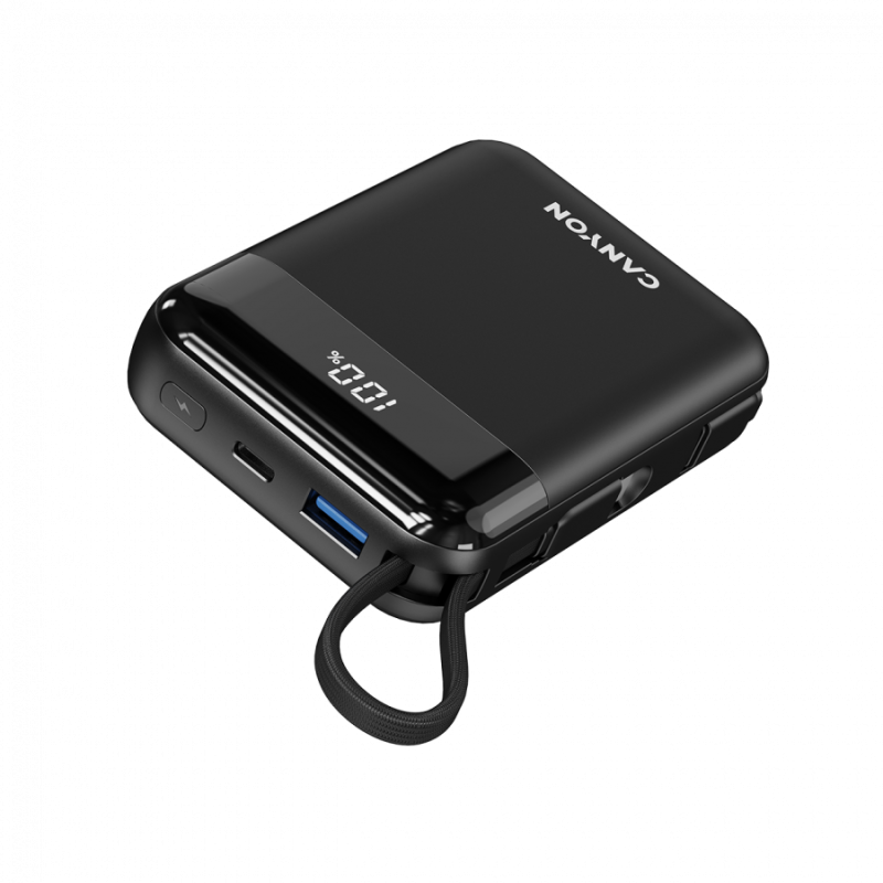 Prenosna baterija Powerbank Canyon OnPower 104, 10000mAh, črn