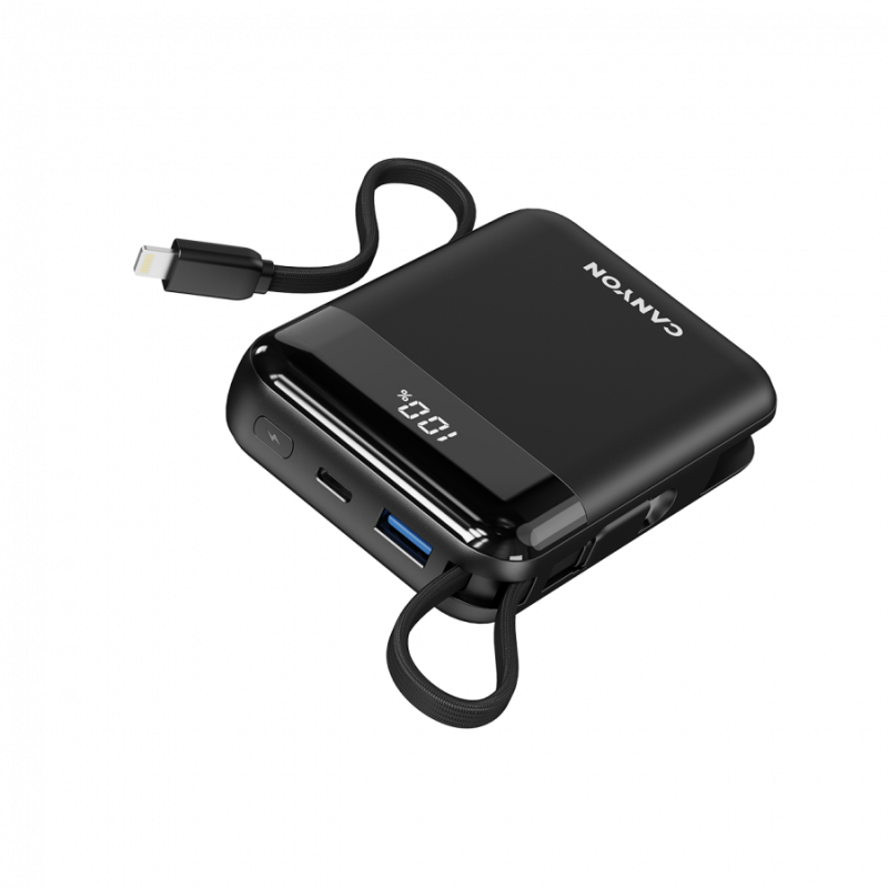 Prenosna baterija Powerbank Canyon OnPower 104, 10000mAh, črn