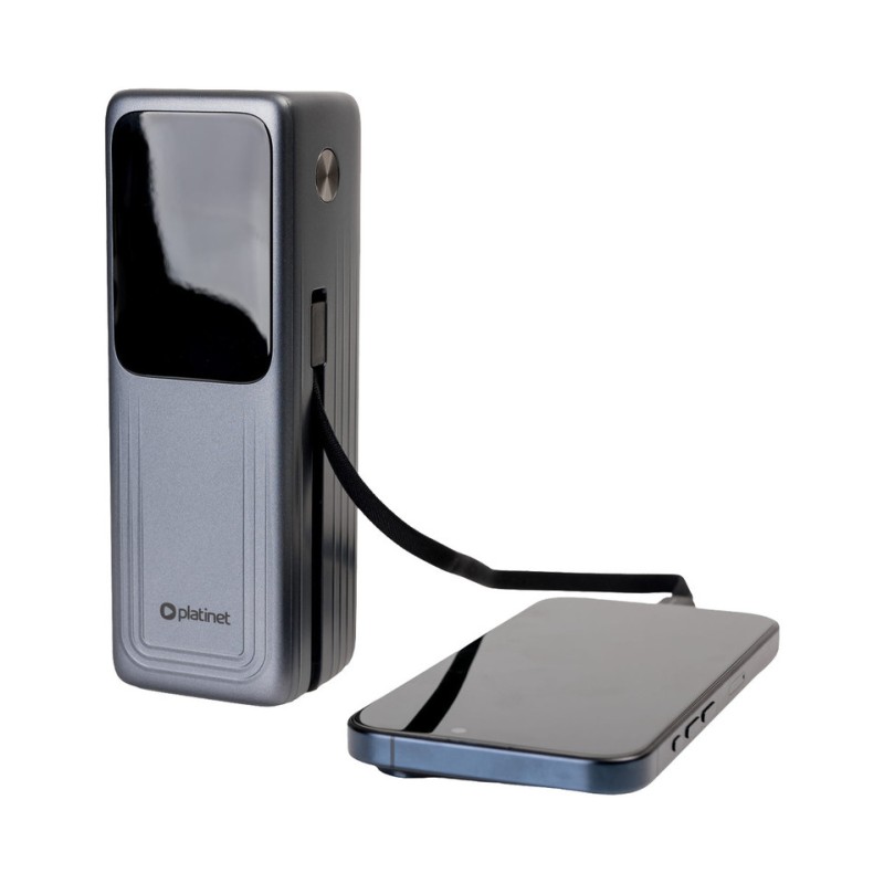 Prenosna baterija Powerbank Platinet PMPB27140 2V1, 27.000mAh, QC, PD, črna