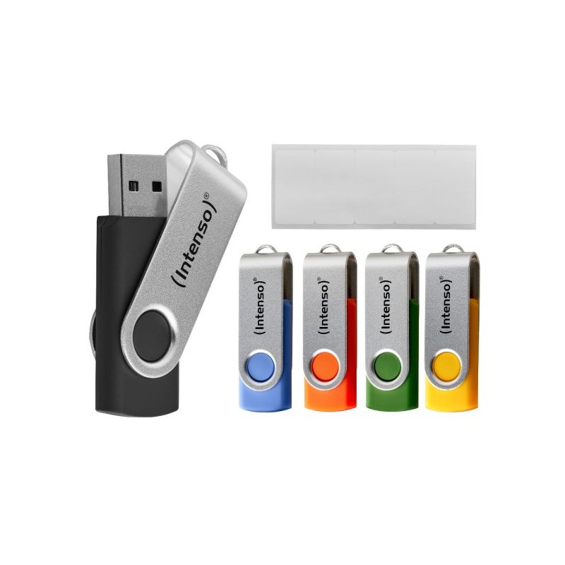 USB kjučki 5x32GB Intenso Office Line, USB 3.2, barvni