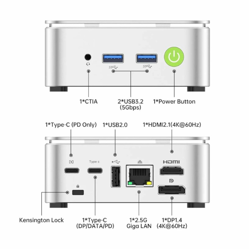 Računalnik Nettop GMKtec G10 R5-3500U, 16GB, 1TB
