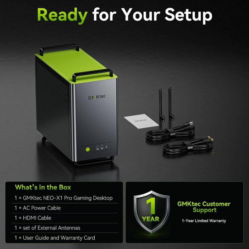 Računalnik Nettop GMKtec NEO-X1 Pro R9-9955HX3D, 64GB, 2TB, RTX 5070