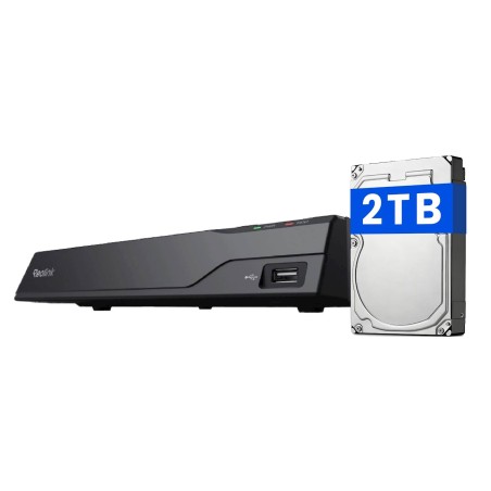 NVR komplet Reolink NVS8-5MD4, 8-kanalni, 5MP, 2TB HDD, 4x PoE IP kamera