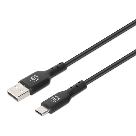 Kabel Manhattan USB 2.0 Type-A na USB-C (M/M), 2m
