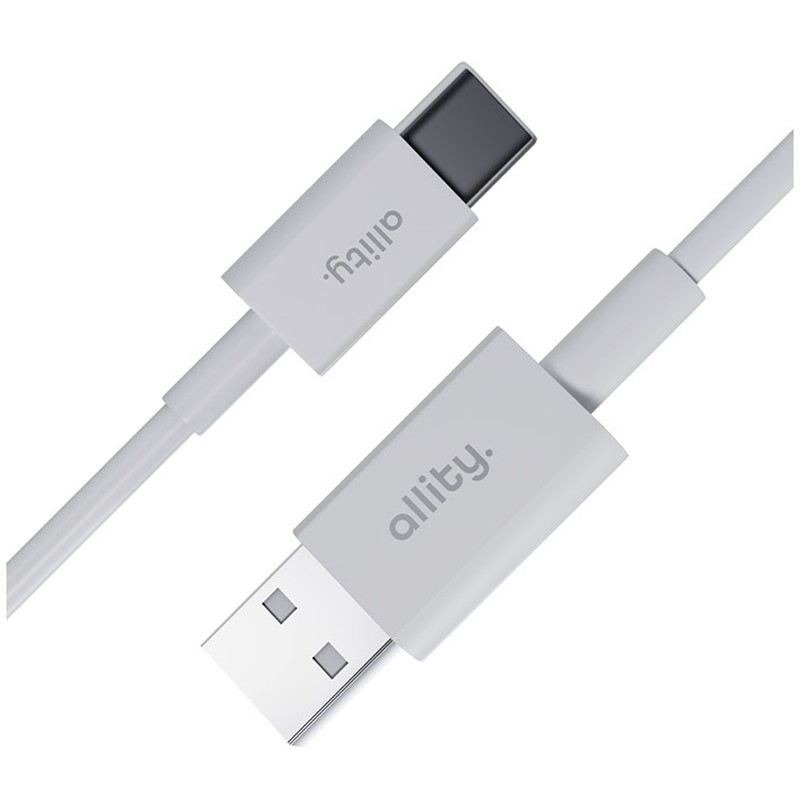 Kabel ALLITY AUC-03 USB-A na USB-C, 60W, 3A, TPU/TPE, 1m, bel