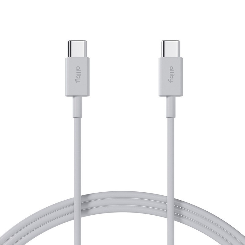Kabel ALLITY AUC-03 USB-C na USB-C, 100W, TPU/TPE, 1m, bel