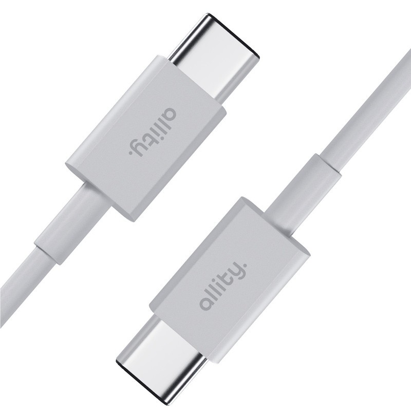 Kabel ALLITY AUC-03 USB-C na USB-C, 100W, TPU/TPE, 1m, bel