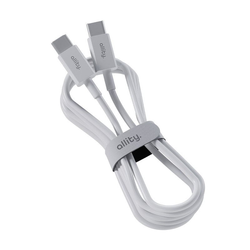 Kabel ALLITY AUC-03 USB-C na USB-C, 100W, TPU/TPE, 1m, bel
