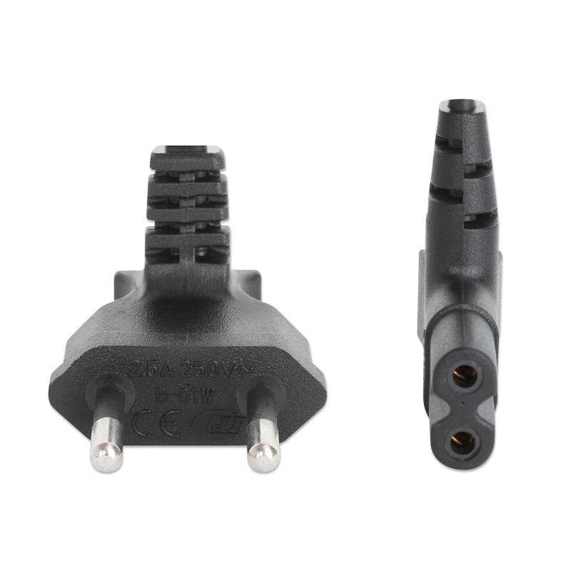 Kabel Manhattan EU CEE 7/16 na IEC C7, 3m