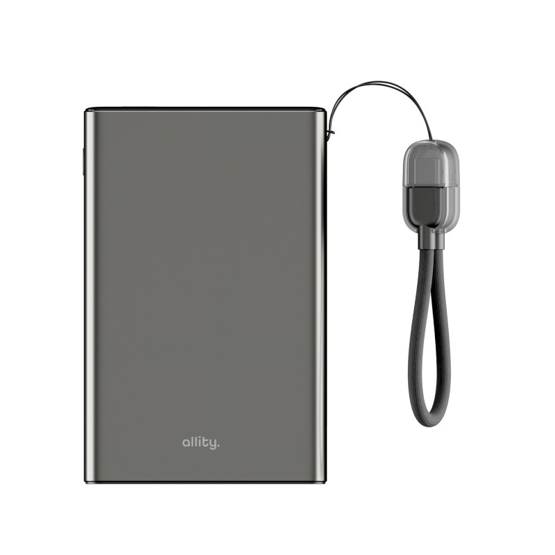 Prenosna baterija Powerbank Allity APB-120, 20.000mAh, PD, QC, siva