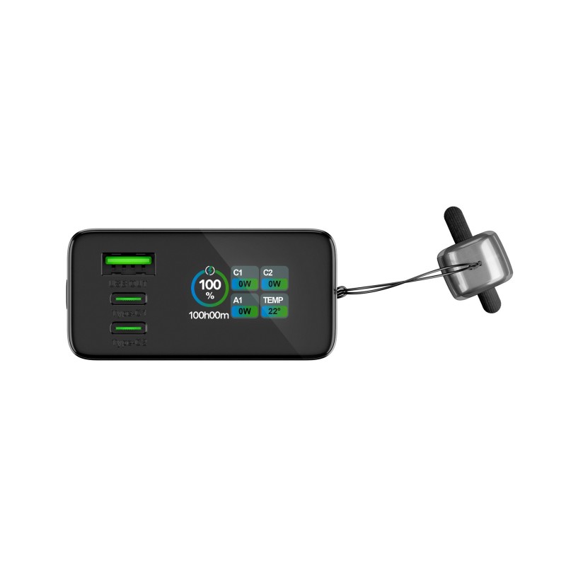 Prenosna baterija Powerbank Allity APB-120, 20.000mAh, PD, QC, siva