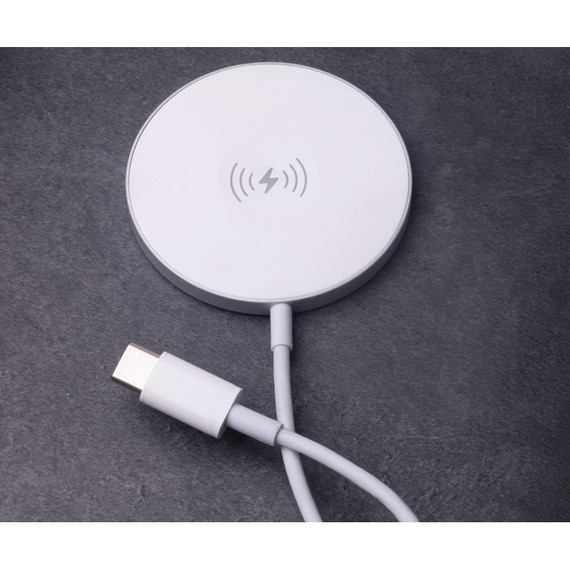 Brezžični polnilec FOREVER MAWC-400, 3-v-1, MagSafe, 15 W, USB-C, kabel 1m, bel