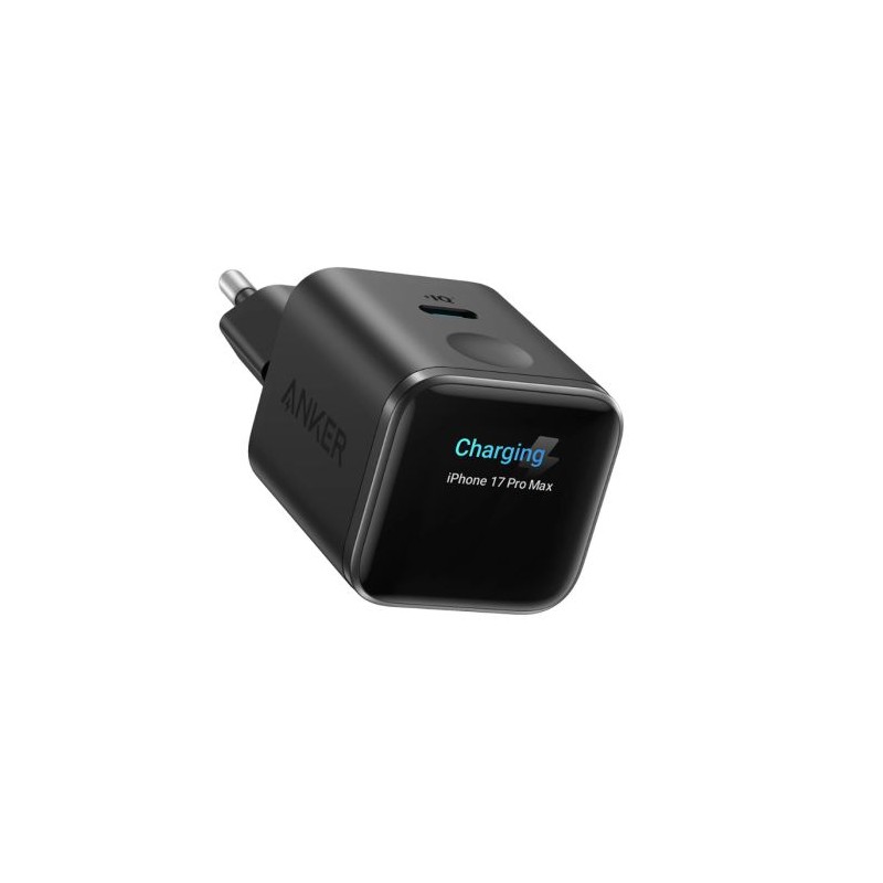 Polnilec Anker Nano, 45W, Smart Display, črn
