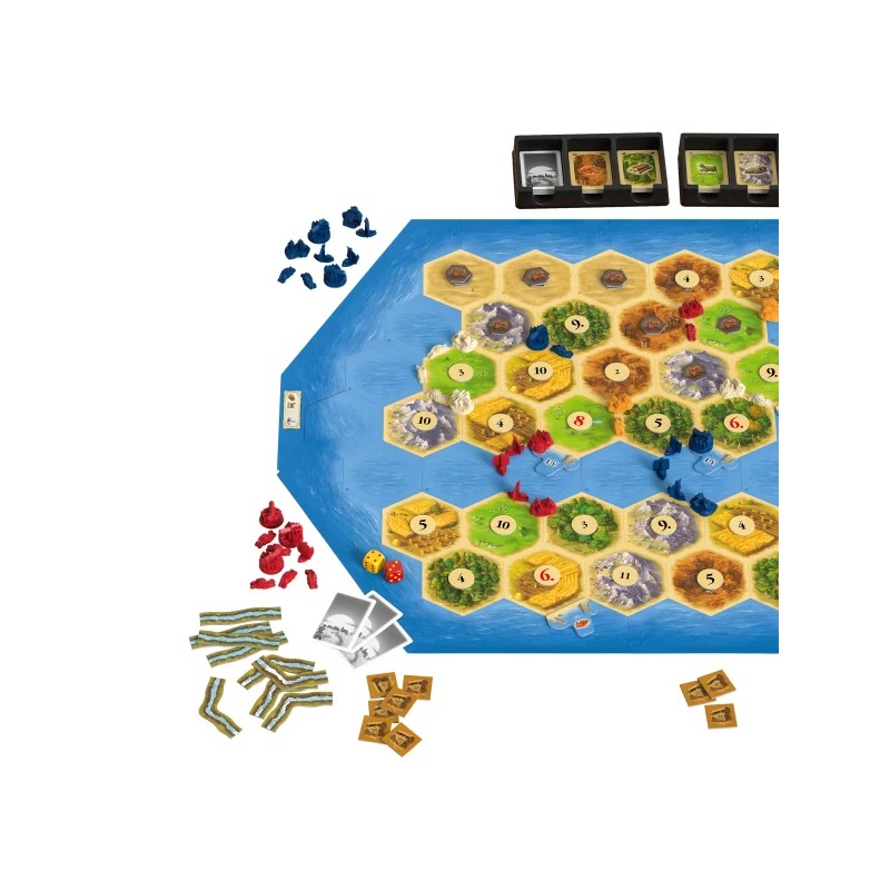 Družabna igra Catan novi scenariji za razširitve Zakladi, zmaji in raziskovalci