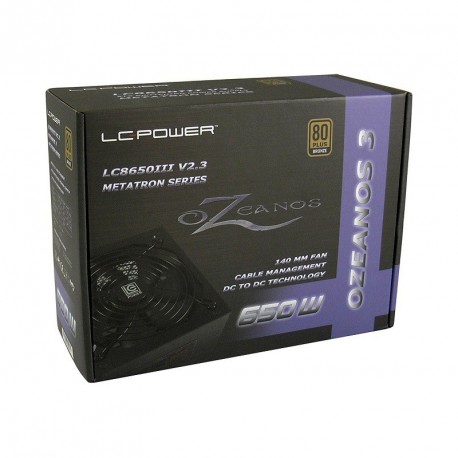 Napajalnik 650W LC-POWER LC8650III V2.3 Ozeanos 3 80Plus Bronze modularni